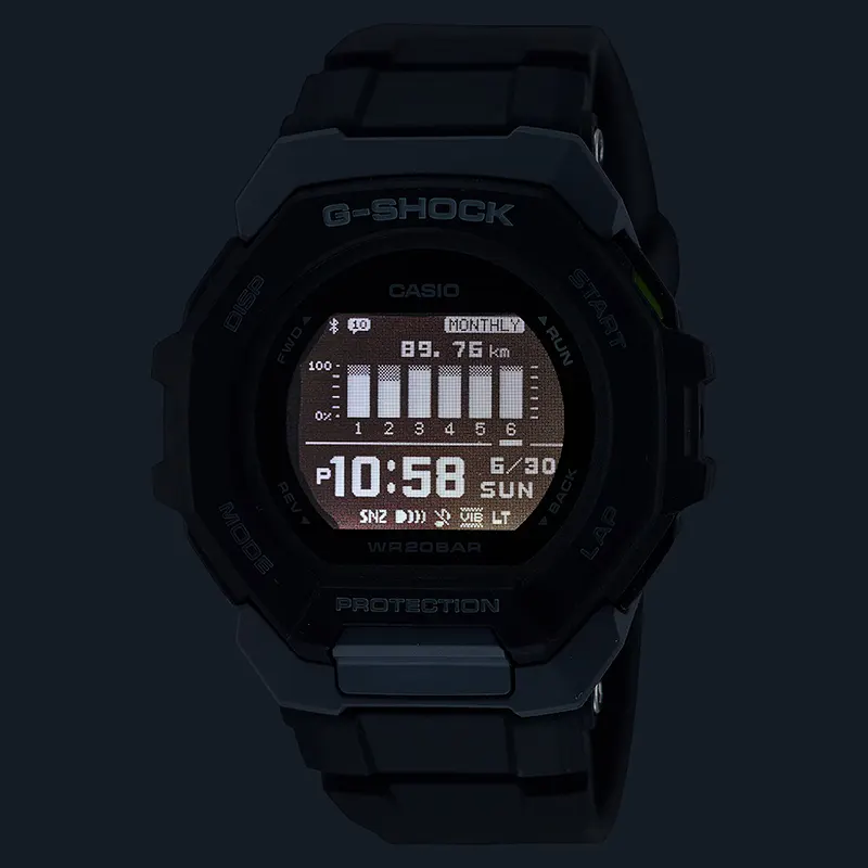Casio G-Shock G-Squad Digital Black Dial Bluetooth® Men's Watch- GBD-300-1